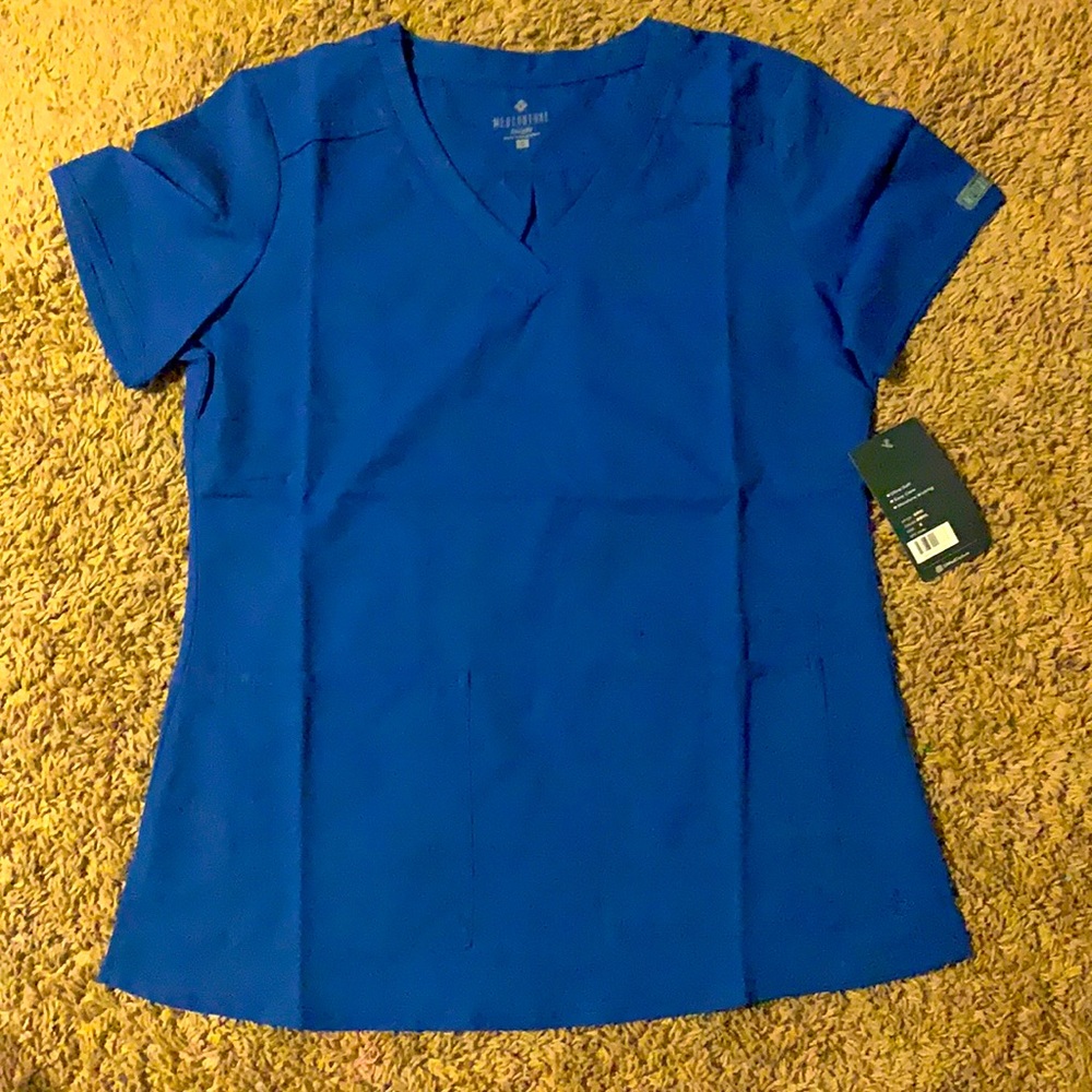 2X NWT Womens Royal Scrub Top